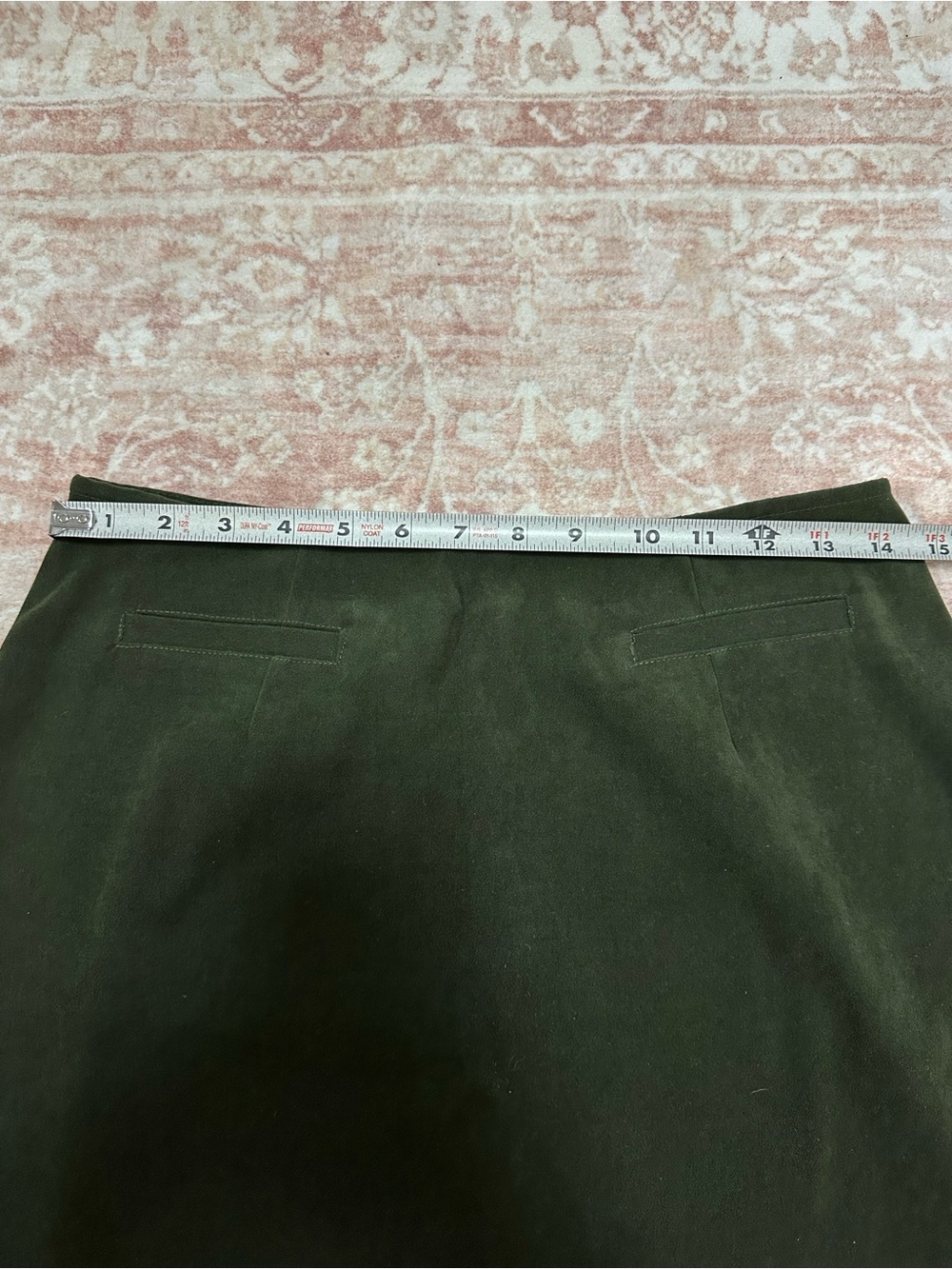 Vintage 🥝 Express Deep Green A-Line Skirt - Picture 5 of 8